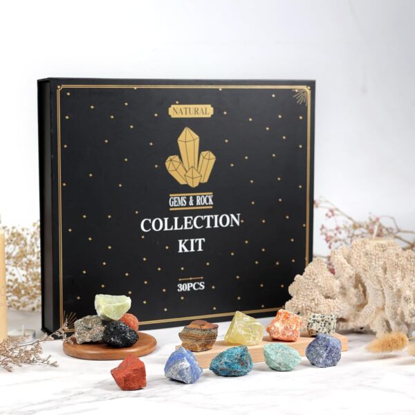 YXZZWL Rock Collection for Kids - 30 Pcs Rocks, Gemstones & Crystals Kit with Learning Guide,Mineral Education Set Geology Science STEM Toys, Earth Science Activity,Gifts for Boys & Girls - Image 8