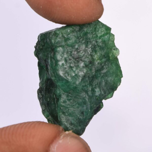 GEMHUB High Grade Emerald Rough Stone 23.50 Carat Green Emerald Raw Rock Perfect for Tumbling, Reiki, Crystal, Gemstone, zambian - green emerald - Image 3