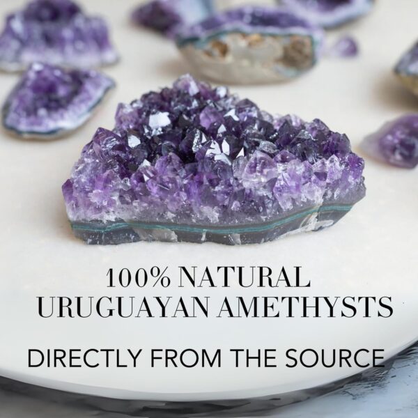 Deep Purple Project 1 Lb Quartz Crystal Cluster Raw Amethyst Stone Plus: Gift WRAP Box Included - Image 7