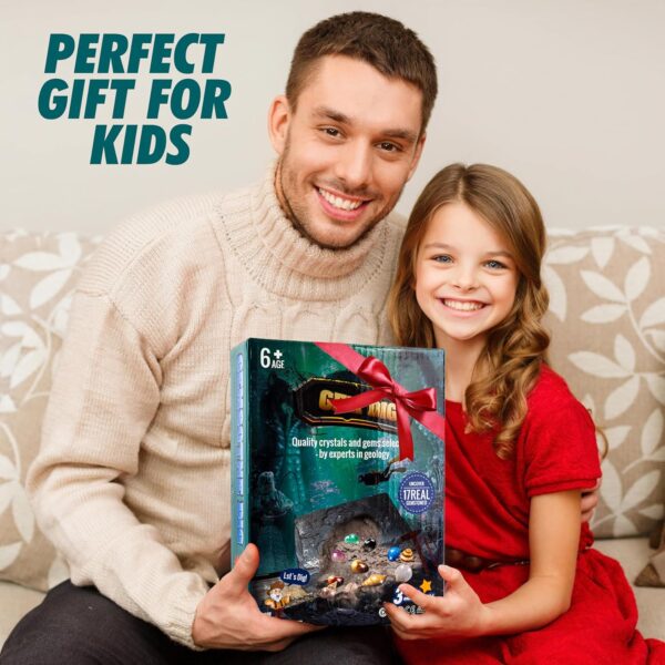 Bambibo Gemstone Dig Kit For Kids - Real Gem Digging Kit For Kids | Crystal Digging Kit For Kids | Dig For Gemstones And Crystals | Kids Archaeologist Kit | Gemstone Dig Kit For Kids 8-12 - Image 5