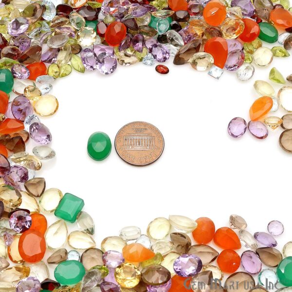 GemMartUSA Loose Gemstone 100+ Carats Mixed Gems Wholesale Lot. Natural Faceted Semi Precious - Image 7
