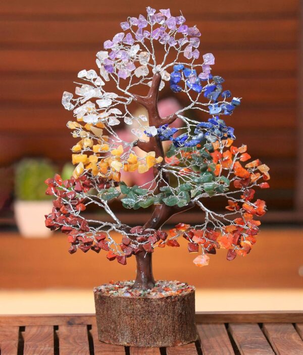 Seven Chakra Tree of Life - Crystal Tree of Life - Handmade Gemstone Tree - Healing Crystal Decoration - 7 Chakra Tree - Money Tree Bonsai - Spiritual Gifts - Feng Shui Decor - Crystal Gift - Gem Tree - Image 4