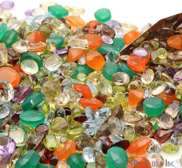 GemMartUSA Loose Gemstone 100+ Carats Mixed Gems Wholesale Lot. Natural Faceted Semi Precious - Image 8