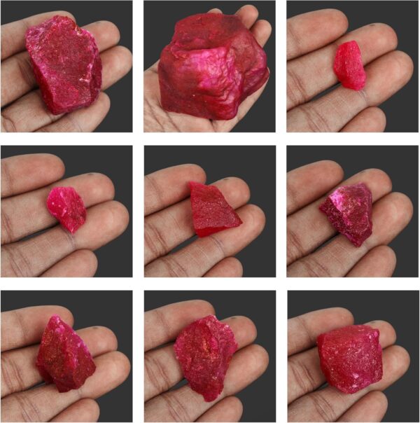 GEMHUB Gemstone Red Ruby 9.00 Carat Rough Stone Healing Crystal Stone Raw Uncut Ruby Gemstone Jewelry For Women And Mens - Image 8