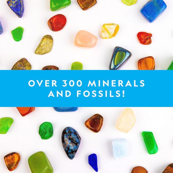 NATIONAL GEOGRAPHIC Rock Collection Box for Kids – 200 Piece Gemstones and Crystals Set Includes Geodes and Real Fossils, Rocks and Minerals Science Kit for Kids, A Geology Gift for Boys and Girls - Image 5