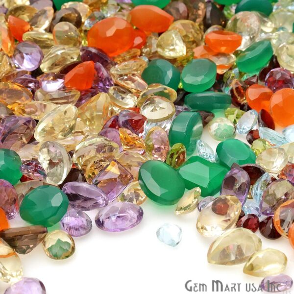 GemMartUSA Loose Gemstone 100+ Carats Mixed Gems Wholesale Lot. Natural Faceted Semi Precious - Image 5