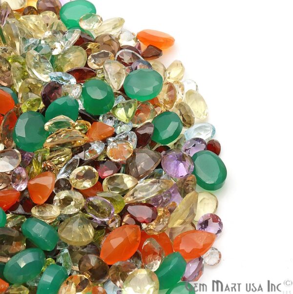 GemMartUSA Loose Gemstone 100+ Carats Mixed Gems Wholesale Lot. Natural Faceted Semi Precious - Image 4