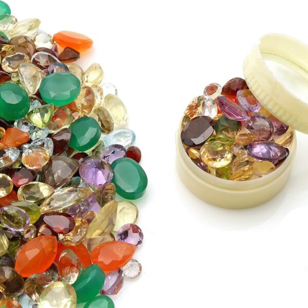 GemMartUSA Loose Gemstone 100+ Carats Mixed Gems Wholesale Lot. Natural Faceted Semi Precious - Image 2