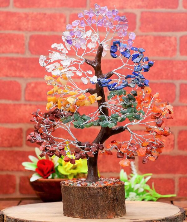 Seven Chakra Tree of Life - Crystal Tree of Life - Handmade Gemstone Tree - Healing Crystal Decoration - 7 Chakra Tree - Money Tree Bonsai - Spiritual Gifts - Feng Shui Decor - Crystal Gift - Gem Tree - Image 6